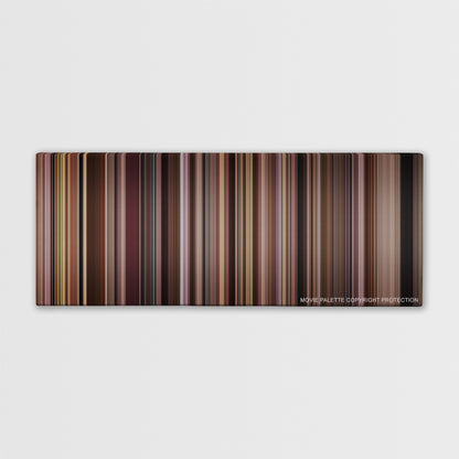 Match Point color palette canvas print: thousands of thin vertical stripes of color