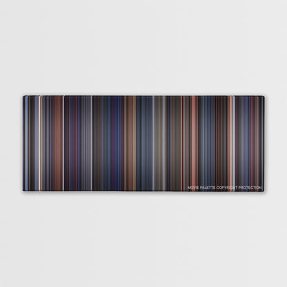 Brazil color palette canvas print: thousands of thin vertical stripes of color