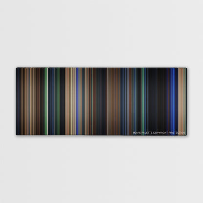 Daredevil color palette canvas print: thousands of thin vertical stripes of color