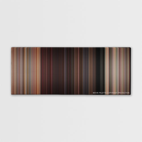 Sixteen Candles color palette canvas print: thousands of thin vertical stripes of color