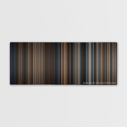 White House Down color palette canvas print: thousands of thin vertical stripes of color