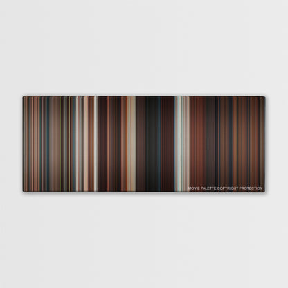 Safe House color palette canvas print: thousands of thin vertical stripes of color