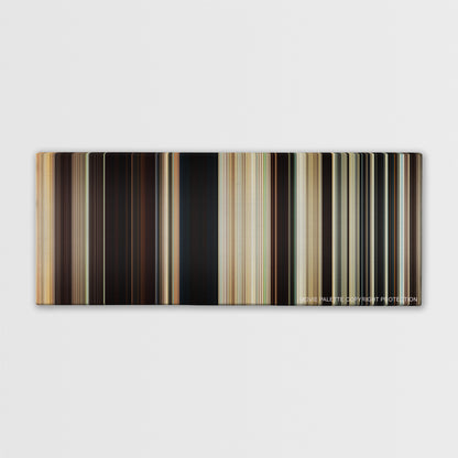 Cowboys & Aliens color palette canvas print: thousands of thin vertical stripes of color