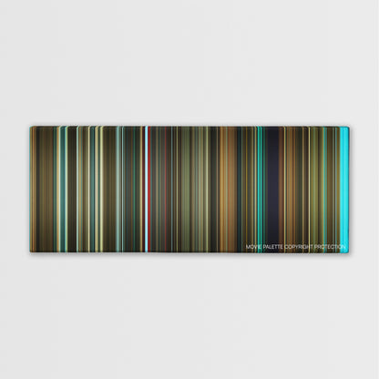 Revolver color palette canvas print: thousands of thin vertical stripes of color