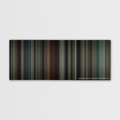 Robin Hood color palette canvas print: thousands of thin vertical stripes of color
