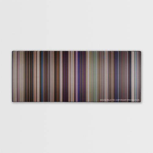 The Girl Next Door color palette canvas print: thousands of thin vertical stripes of color