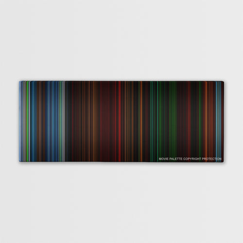 The Descent color palette canvas print: thousands of thin vertical stripes of color