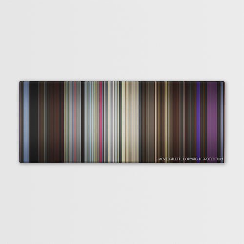 The King of Comedy color palette canvas print: thousands of thin vertical stripes of color