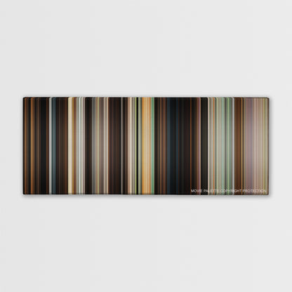 Crazy, Stupid, Love. color palette canvas print: thousands of thin vertical stripes of color