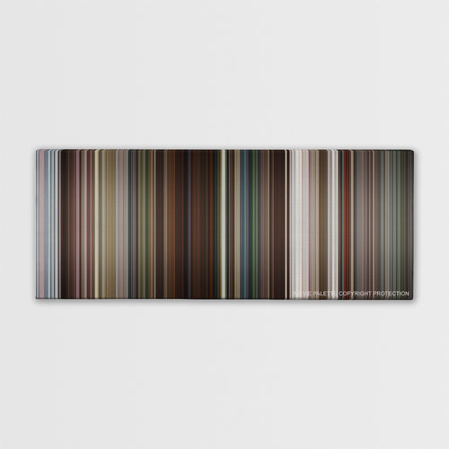 Ace Ventura: When Nature Calls color palette canvas print: thousands of thin vertical stripes of color