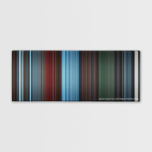 Escape Room color palette canvas print: thousands of thin vertical stripes of color