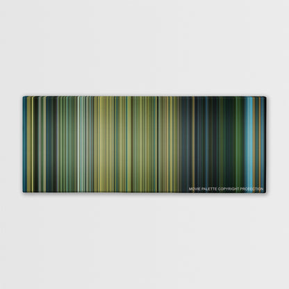 Black Hawk Down color palette canvas print: thousands of thin vertical stripes of color