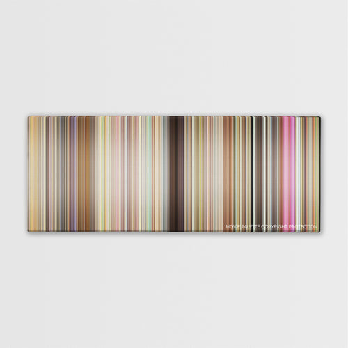 Bad Grandpa color palette canvas print: thousands of thin vertical stripes of color