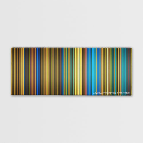 Nosferatu color palette canvas print: thousands of thin vertical stripes of color