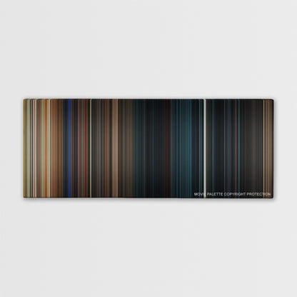 The Purge color palette canvas print: thousands of thin vertical stripes of color