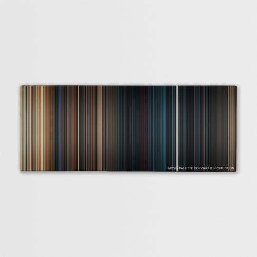 The Purge color palette canvas print: thousands of thin vertical stripes of color