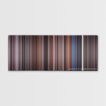 Scrooged color palette canvas print: thousands of thin vertical stripes of color