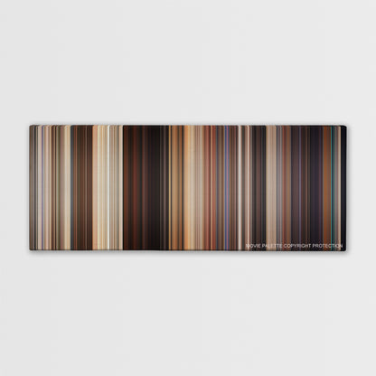 American Reunion color palette canvas print: thousands of thin vertical stripes of color