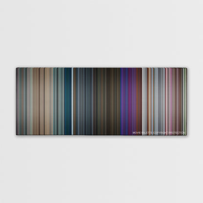 Closer color palette canvas print: thousands of thin vertical stripes of color