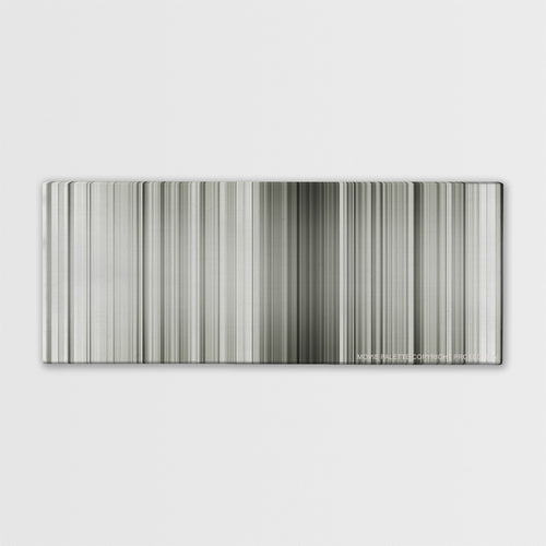The Great Dictator movie barcode canvas print, the whole film as stripes of color