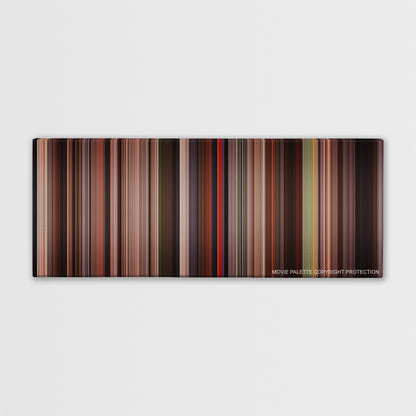 Spartacus color palette canvas print: thousands of thin vertical stripes of color
