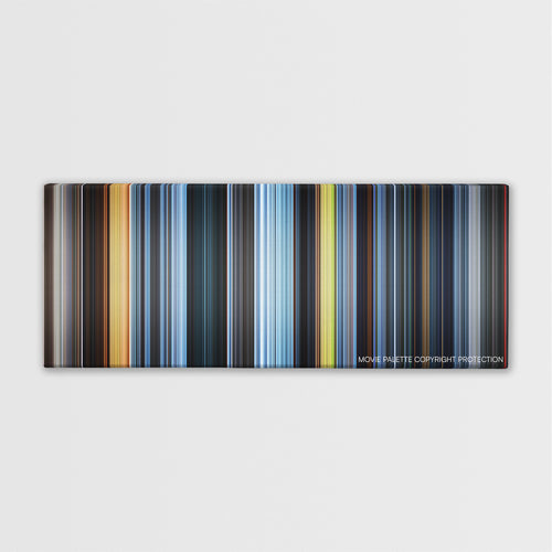 Dreamcatcher color palette canvas print: thousands of thin vertical stripes of color