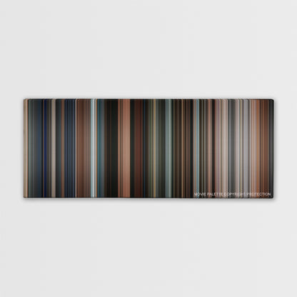 Get Smart color palette canvas print: thousands of thin vertical stripes of color