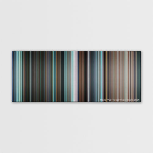 Rocky Balboa color palette canvas print: thousands of thin vertical stripes of color