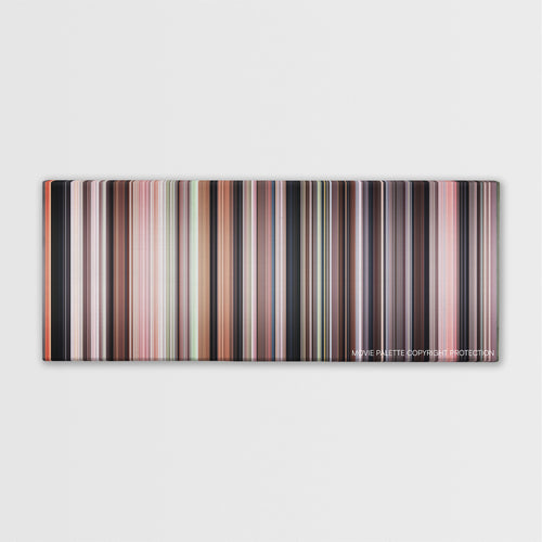 Mississippi Burning color palette canvas print: thousands of thin vertical stripes of color