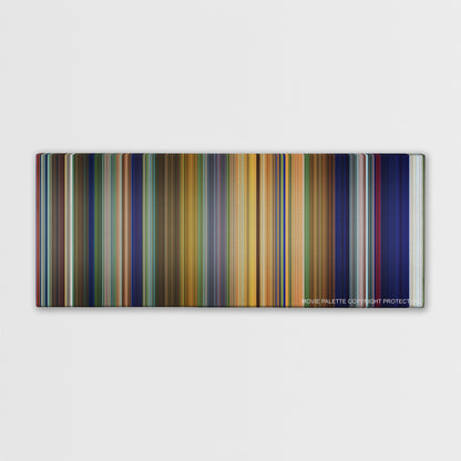 Tarzan color palette canvas print: thousands of thin vertical stripes of color