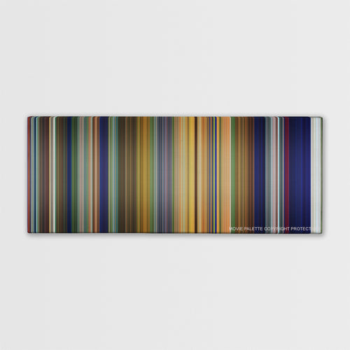 Tarzan color palette canvas print: thousands of thin vertical stripes of color