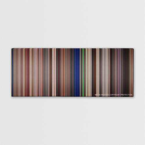 Starship Troopers color palette canvas print: thousands of thin vertical stripes of color