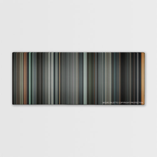 Death Race color palette canvas print: thousands of thin vertical stripes of color