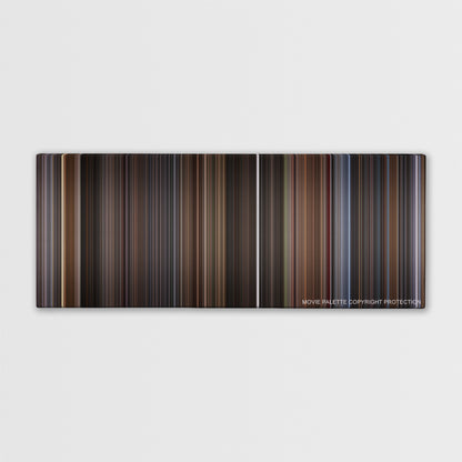 Lara Croft: Tomb Raider color palette canvas print: thousands of thin vertical stripes of color