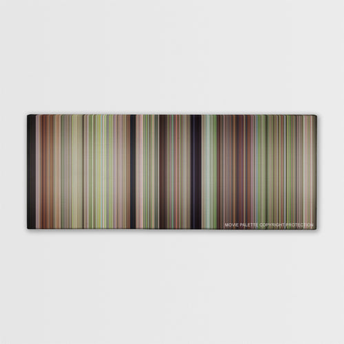 Happy Gilmore color palette canvas print: thousands of thin vertical stripes of color