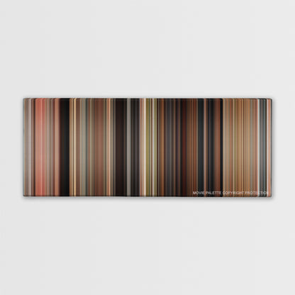 Knight and Day color palette canvas print: thousands of thin vertical stripes of color