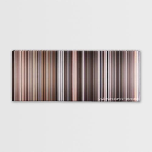 Mr. Popper's Penguins color palette canvas print: thousands of thin vertical stripes of color