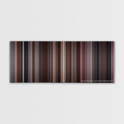 Ghost color palette canvas print: thousands of thin vertical stripes of color