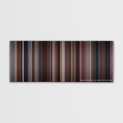 Ghost color palette canvas print: thousands of thin vertical stripes of color