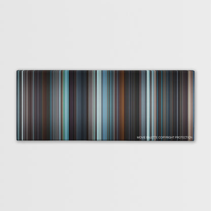 The X Files: I Want to Believe color palette canvas print: thousands of thin vertical stripes of color