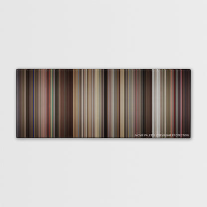 Rushmore color palette canvas print: thousands of thin vertical stripes of color