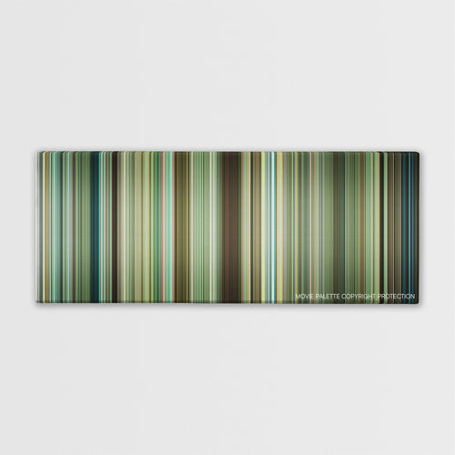 Be Kind Rewind color palette canvas print: thousands of thin vertical stripes of color