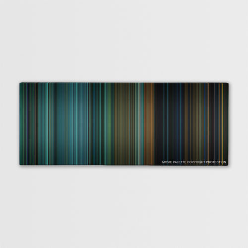 A Good Day to Die Hard color palette canvas print: thousands of thin vertical stripes of color