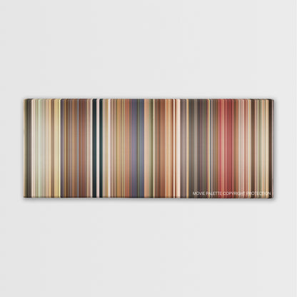 Bedtime Stories color palette canvas print: thousands of thin vertical stripes of color