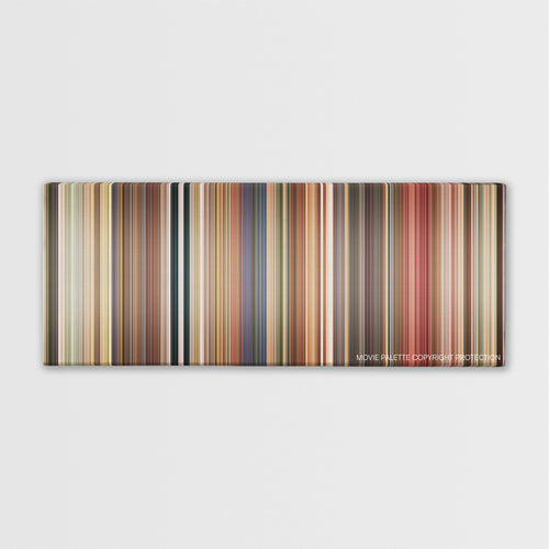 Bedtime Stories color palette canvas print: thousands of thin vertical stripes of color