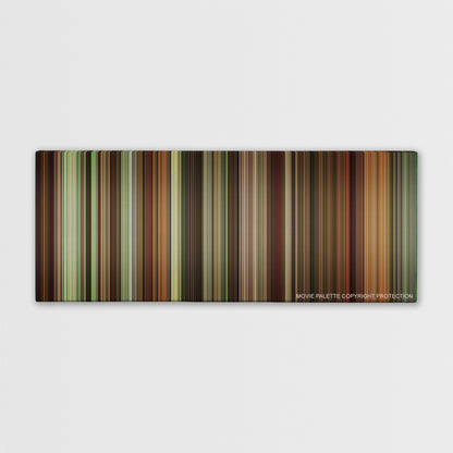 Finding Neverland color palette canvas print: thousands of thin vertical stripes of color