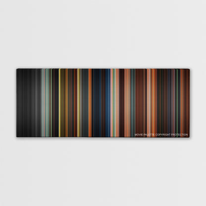 Oz the Great and Powerful color palette canvas print: thousands of thin vertical stripes of color