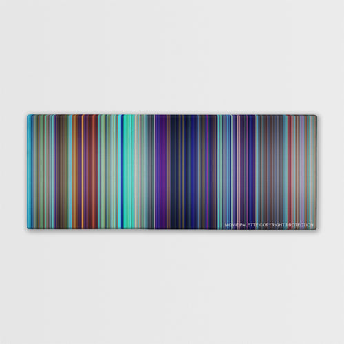 Shark Tale color palette canvas print: thousands of thin vertical stripes of color