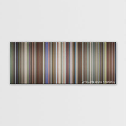 The People vs. Larry Flynt color palette canvas print: thousands of thin vertical stripes of color