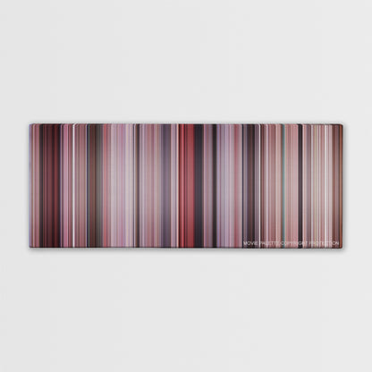 Big color palette canvas print: thousands of thin vertical stripes of color